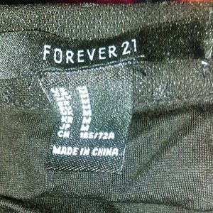 Sheer black polka dot maxi skirt